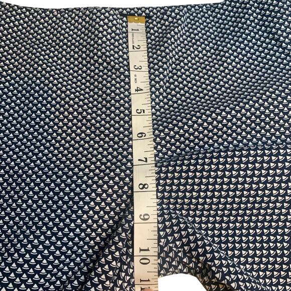 Talbots Heritage Pants Women’s Size 4 Cropped Capri Printed Office Side Zip - Picture 8 of 9